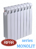 Радиатор биметаллический RIFAR МONOLIT (боковое подключение) 500/14 секций с доставкой в Находку