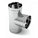 Тройник одностенный дымоходный 90 градусов D-140 мм из нержавеющей стали Прок с доставкой в Находку